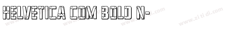 Helvetica Com Bold N字体转换